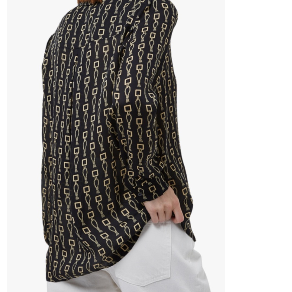 L'Agence 100% Silk Nina Keyring Blouse - Picture 3 of 14